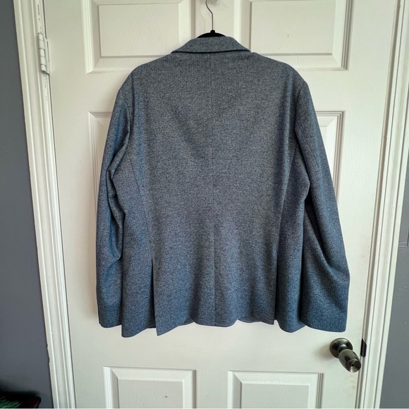 Pierre Cardin Men’s Lightweight Semi Fitted Sport Coat Blazer Jacket Blue Sz 50 - Picture 4 of 12